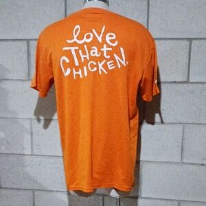 Popeyes Chicken Orange Graphic T-shirt Mens Size Large